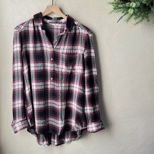BeachLunchLounge Plaid Button Down Shirt